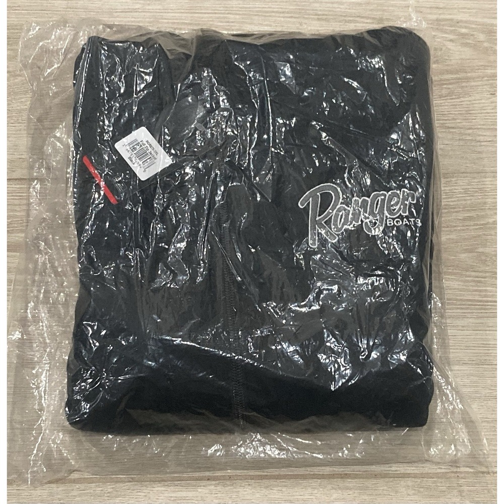 NWT Ranger Boats 3XL Black Full Zip Fleece Performance Mens Jacket New